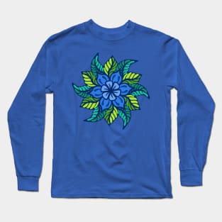 Fractal Flower Long Sleeve T-Shirt